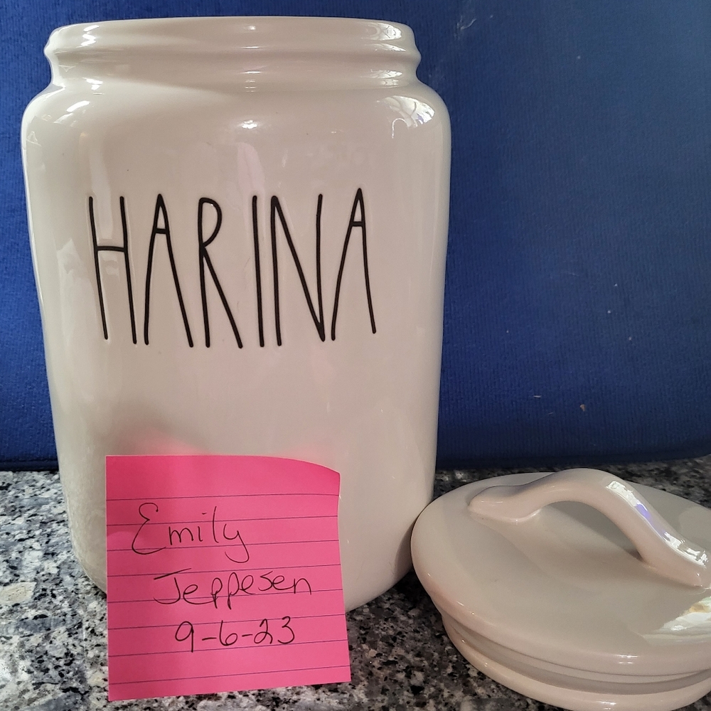Rae Dunn Harina Canister Flour Spanish